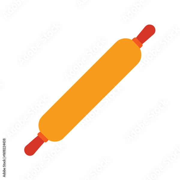 Fototapeta rolling pin vector illustration