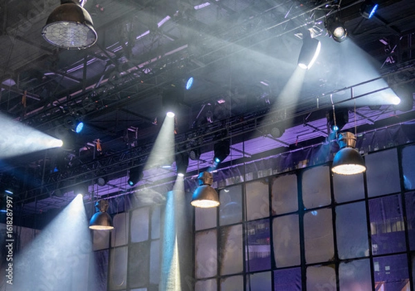 Obraz Profesional video studio. light in the film studio