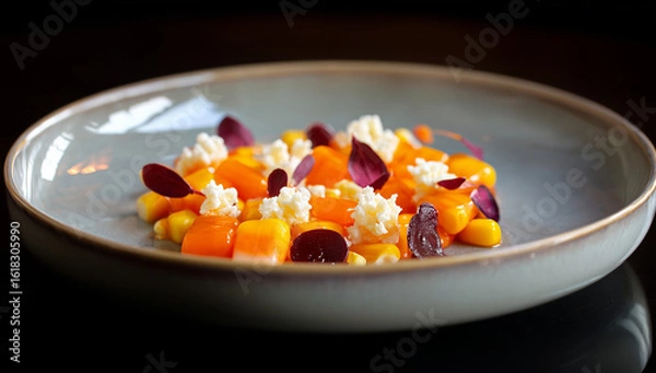 Fototapeta Candy corn dessert for National Candy Corn Day