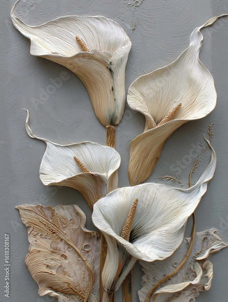 Obraz natural botanical aesthetic.