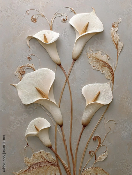 Obraz natural botanical aesthetic.