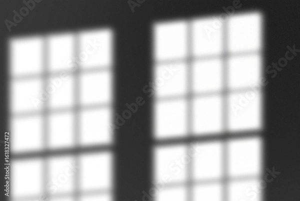 Obraz Geometric window shadows pattern