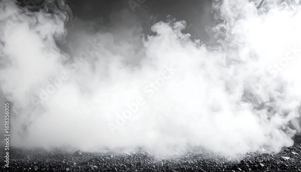 Obraz Smoky grayscale scene
