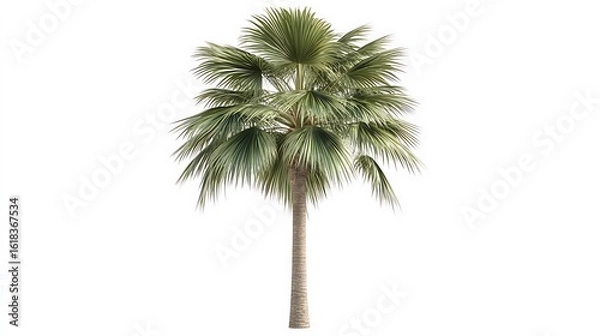 Fototapeta 光と影のヤシの木