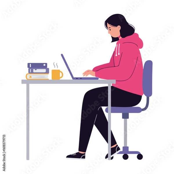 Fototapeta Modern E-learning Platform for Professional Skills