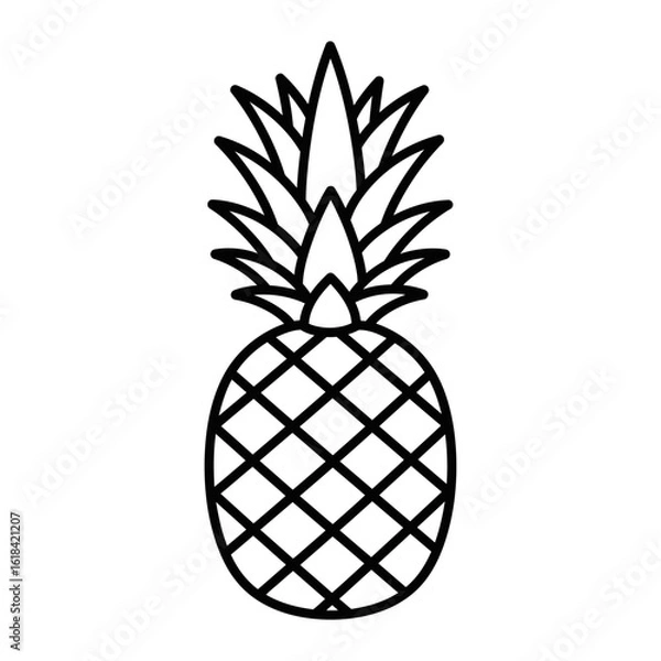 Fototapeta Outline Pineapple Icon
