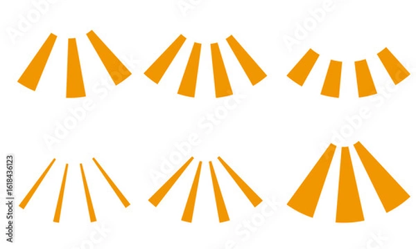 Fototapeta 強調　注目　気づき　漫符マーク　アイコン　チェック　セット