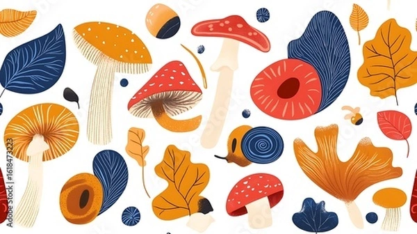 Fototapeta 秋の菌糸の調べ