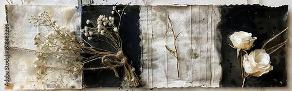 Obraz delicate dried flowers