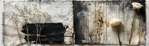 Obraz delicate dried flowers