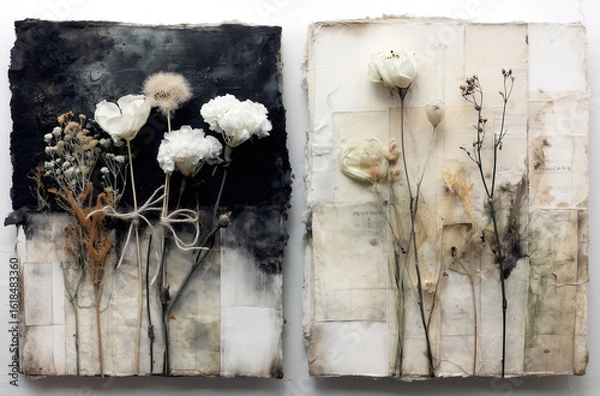 Obraz delicate dried flowers