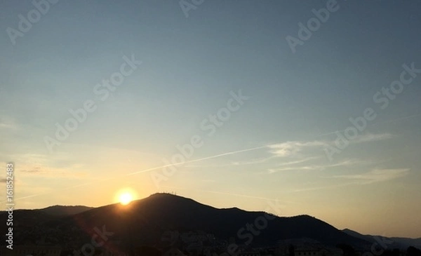 Obraz alba sul monte Fasce