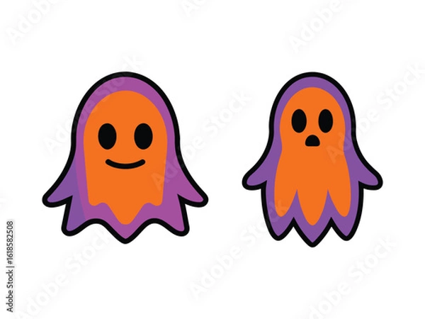 Fototapeta Halloween Ghost vector illustration