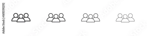 Fototapeta Users icon