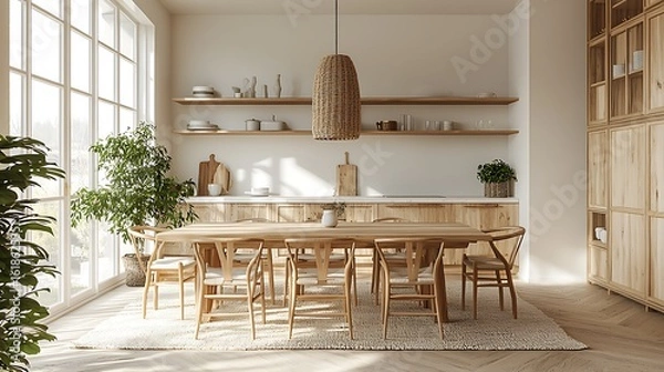 Obraz dining room interior with table