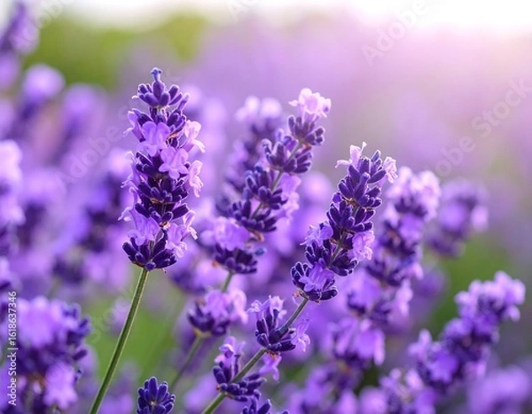 Fototapeta Lavender field in soft focus