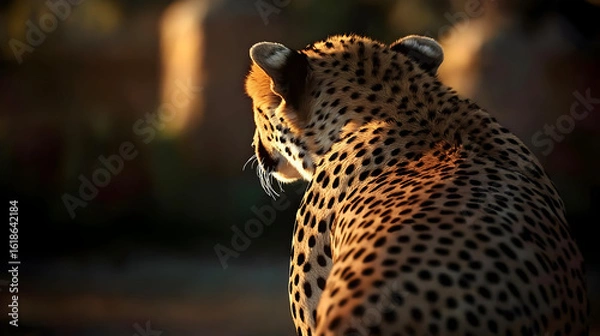Obraz Cheetah Silhouette At Sunset