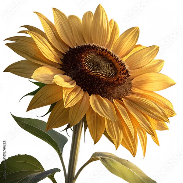 Obraz sunflower isolated on white