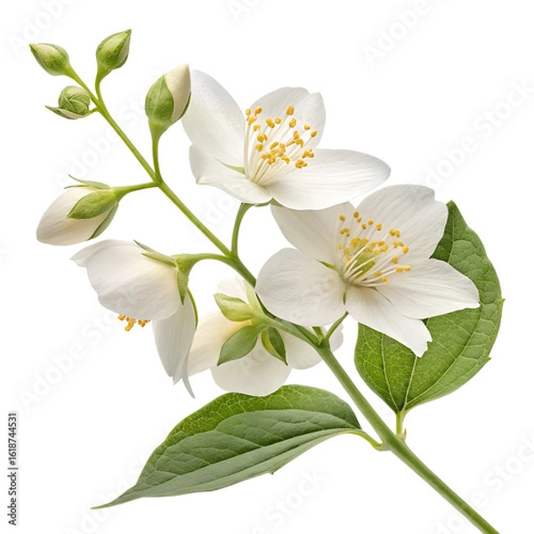 Obraz white flower isolated on white
