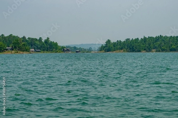 Fototapeta lake and forest