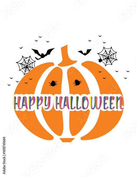 Obraz halloween pumpkin vector illustration