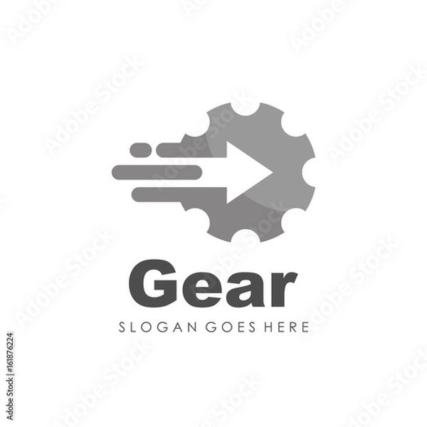 Obraz Gear logo design vector