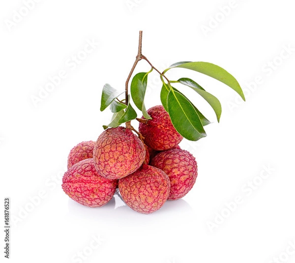 Obraz lychees isolated on the white background