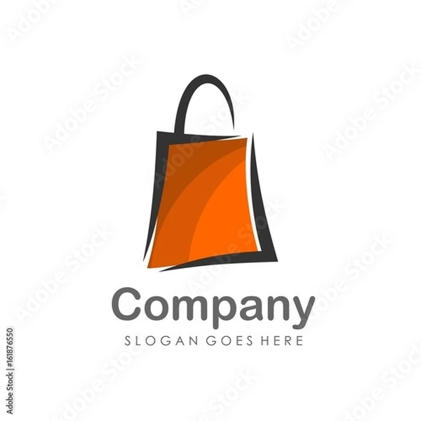 Obraz Shopping bag logo design vector