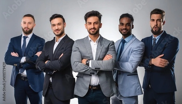 Fototapeta Global Business Team with Gender Symbols – Promoting Equality and Unity