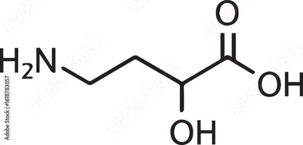 Fototapeta GABA molecular structure. 