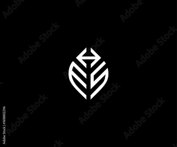 Obraz letter ehs esh modern clean logo