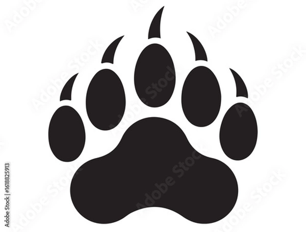 Obraz BEAR PAW SILHOUETTE