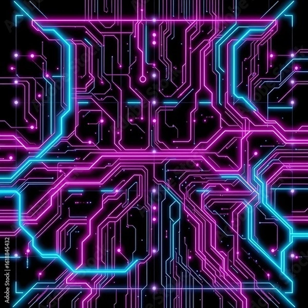 Fototapeta abstract circuit board