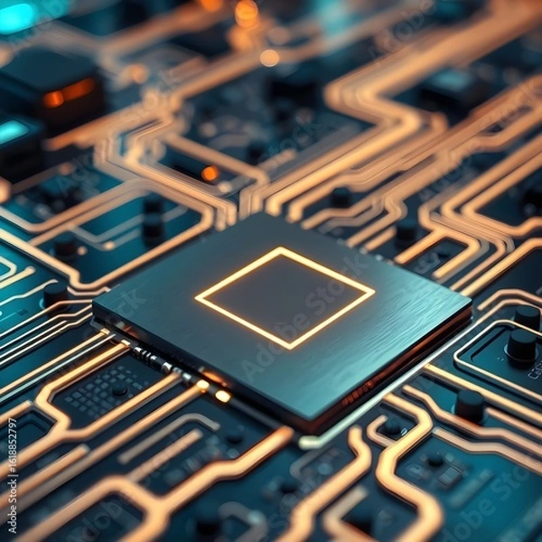 Fototapeta electronic circuit board