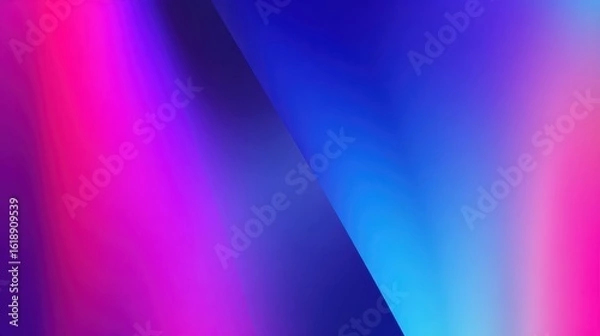 Obraz Abstract gradient background pink blue purple hues diagonal split