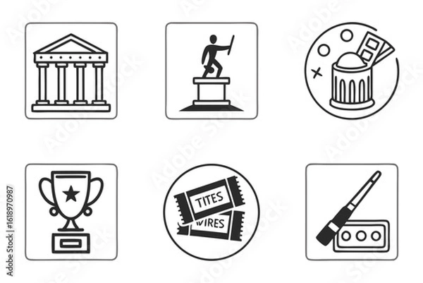 Fototapeta vector icon set