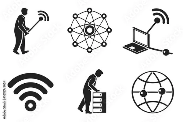 Fototapeta social network concept