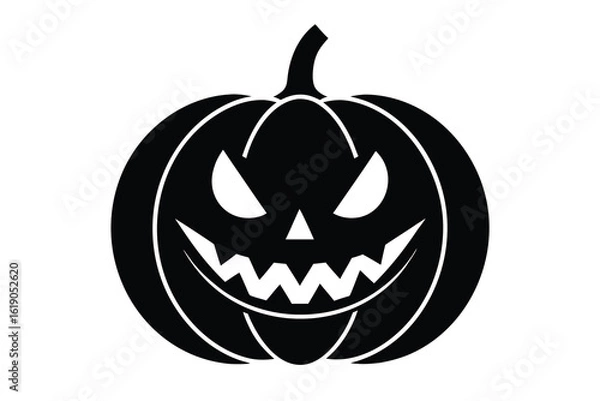 Fototapeta spooky pumpkin vector icon