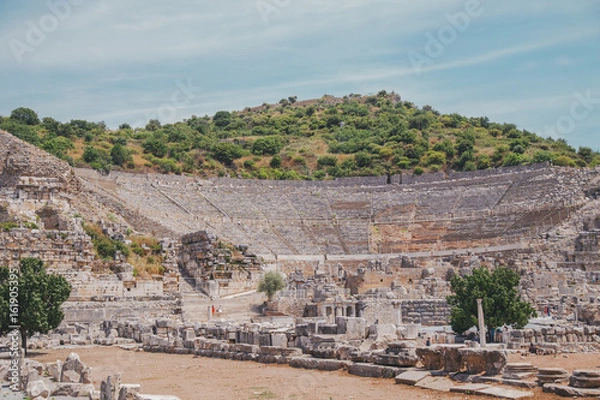 Fototapeta Ancient city at summer day