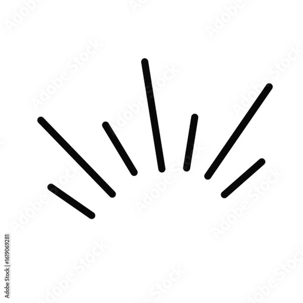 Obraz Comic Line Burst – Emphasis or Radiating Accent