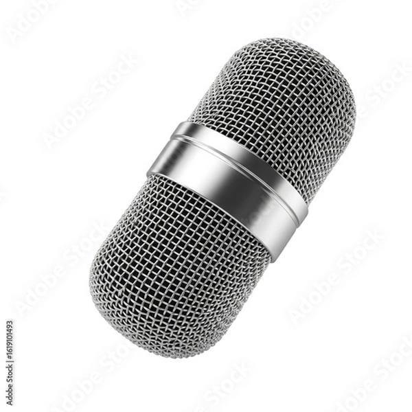 Obraz microphone on white background