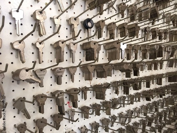 Fototapeta Keys in a row