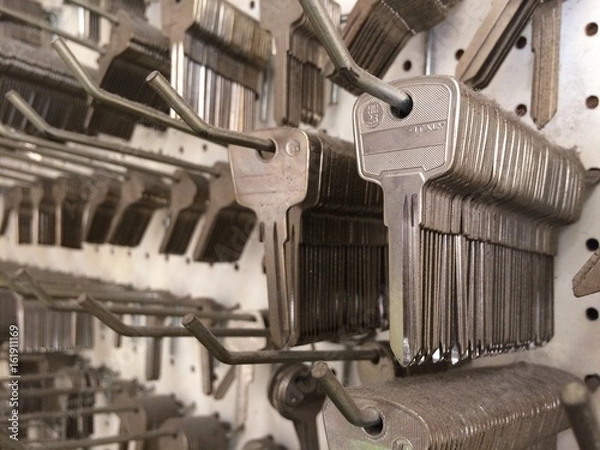 Fototapeta Keys in a row