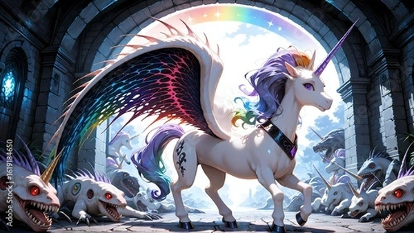 Obraz 虹翼のユニコーン
