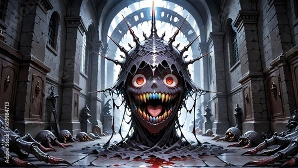 Obraz 地下通路の巨大なモンスター