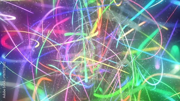 Fototapeta イメージパーティクル　うねうねライン