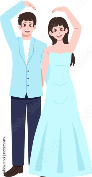 Obraz Wedding Couple Character