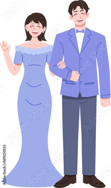 Obraz Wedding Couple Character