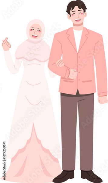 Obraz Wedding Couple Character