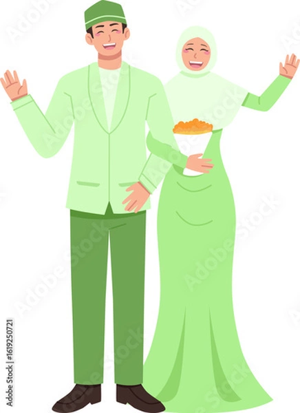 Obraz Wedding Couple Character